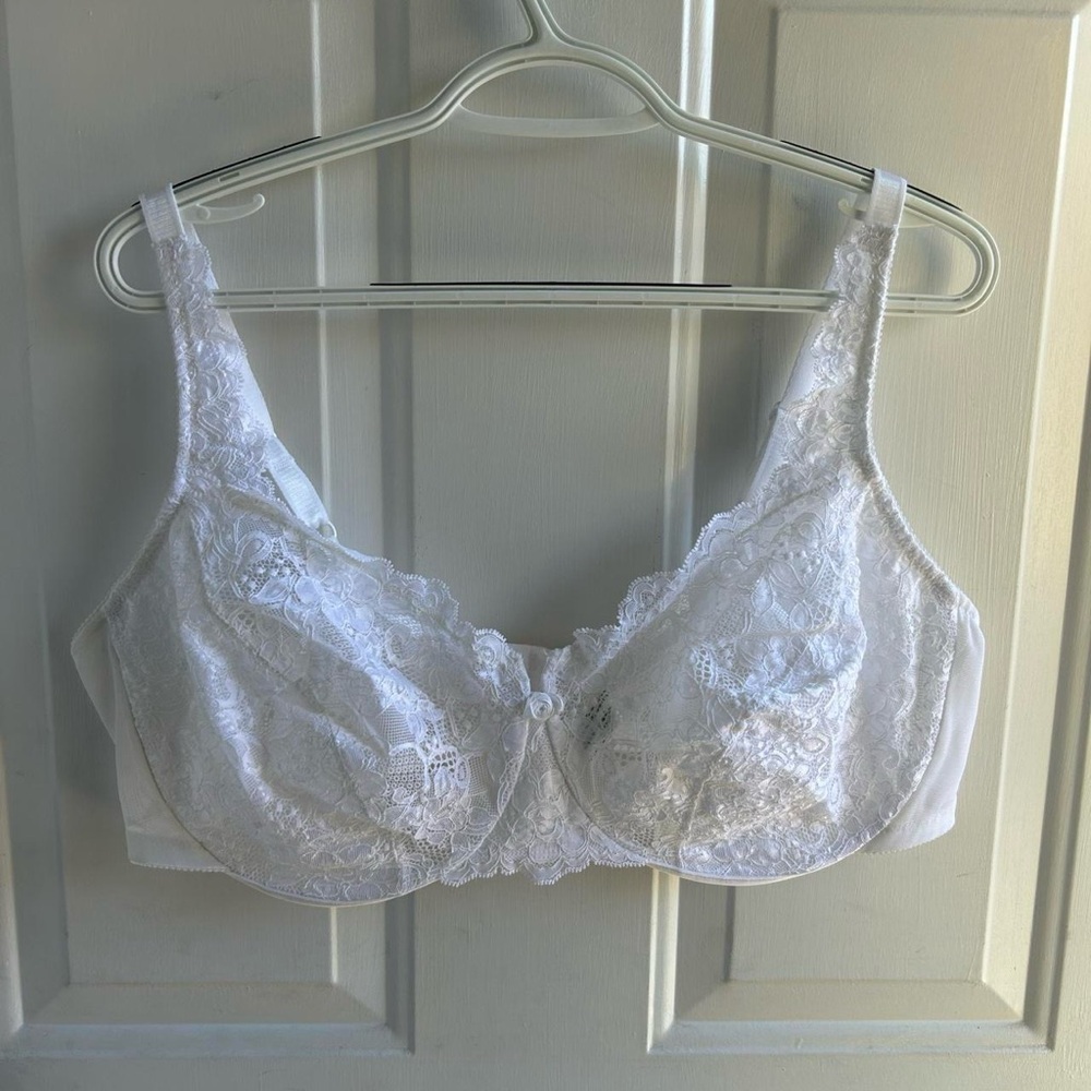 44DD Lane Bryant Intimates White Lace Bra
